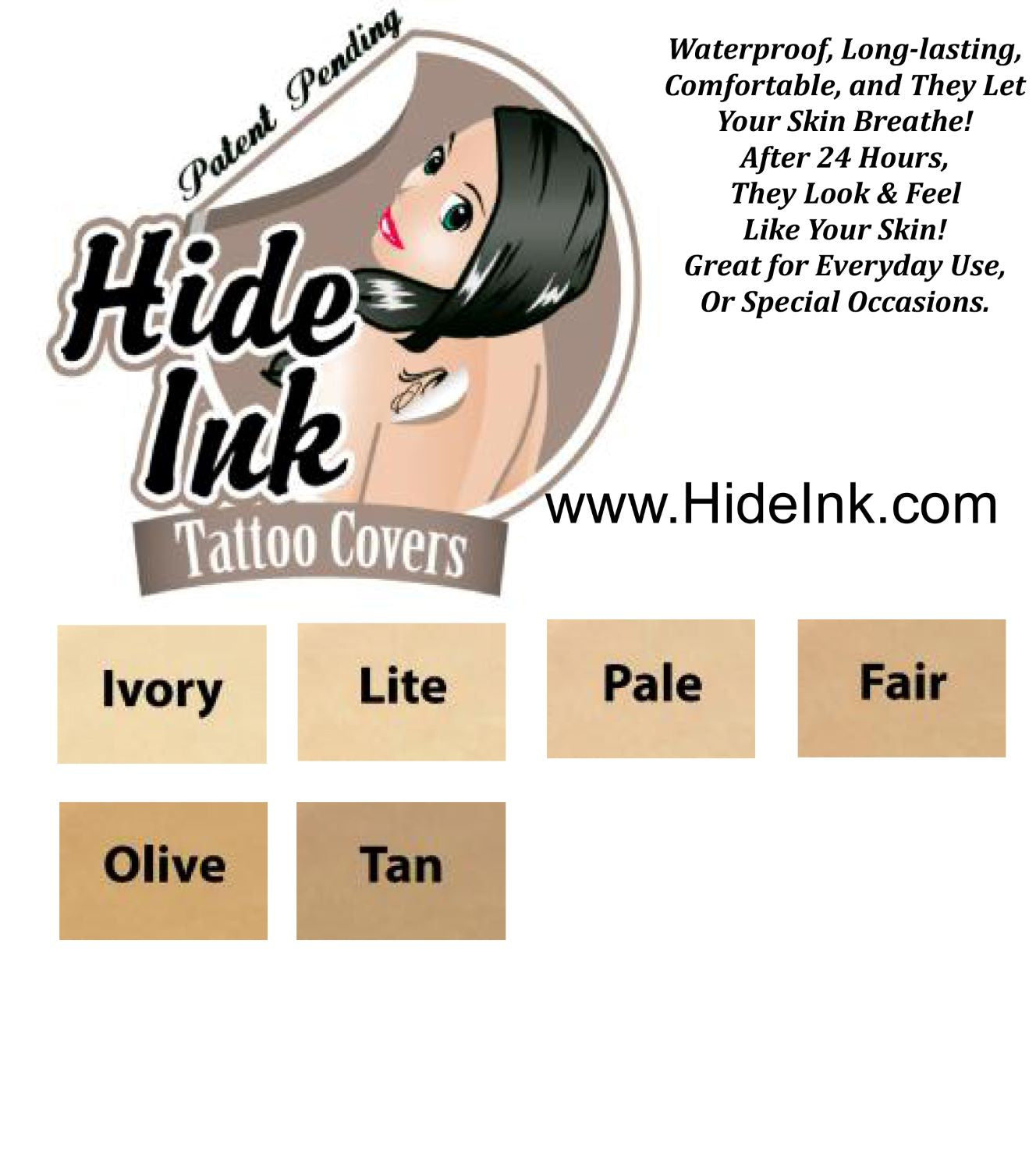 light colored ink tattoos